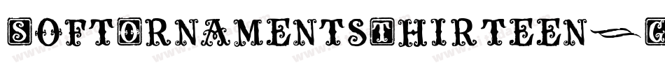 SoftOrnamentsThirteen-G1nA字体转换