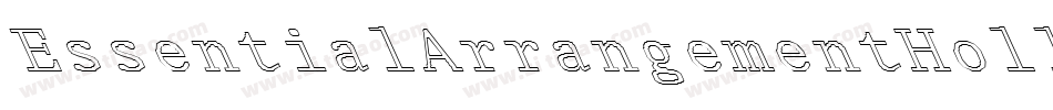 EssentialArrangementHollowIn-qwY1字体转换 EssentialArrangementHollowIn-qwY1字体转换