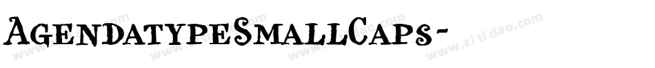 AgendatypeSmallCaps字体转换