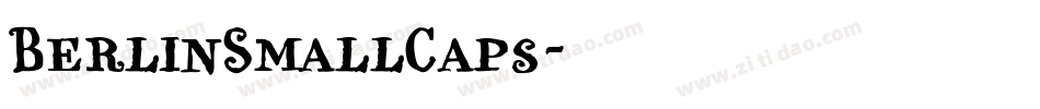 BerlinSmallCaps字体转换
