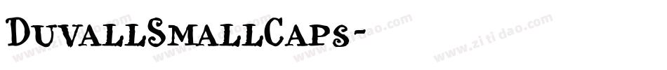 DuvallSmallCaps字体转换