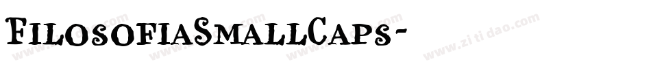 FilosofiaSmallCaps字体转换