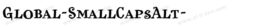 Global-SmallCapsAlt字体转换