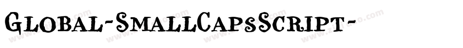Global-SmallCapsScript字体转换