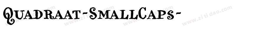 Quadraat-SmallCaps字体转换