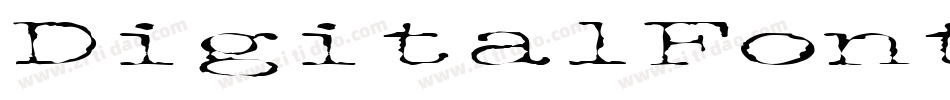 DigitalFontByAudreyRegular-1eM2字体转换