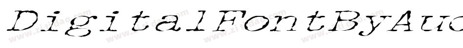 DigitalFontByAudreyRegular-1eM2字体转换