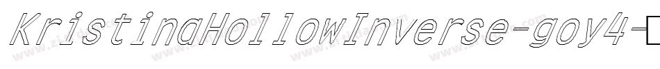 KristinaHollowInverse-goy4字体转换 KristinaHollowInverse-goy4字体转换