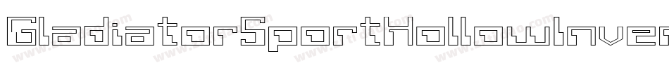 GladiatorSportHollowInverse-D46E字体转换