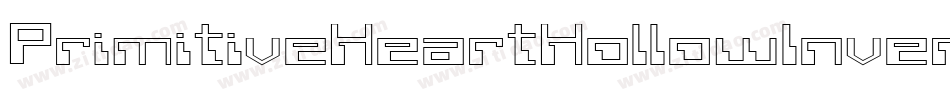PrimitiveHeartHollowInverse-gxjx6字体转换