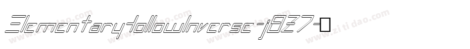 ElementaryHollowInverse-j8Z7字体转换 ElementaryHollowInverse-j8Z7字体转换