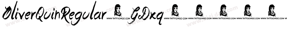 OliverQuinRegular-GDxq字体转换