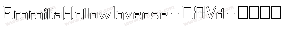 EmmiliaHollowInverse-O8Vd字体转换