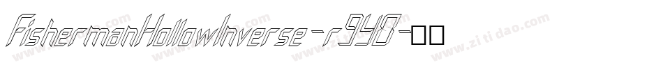 FishermanHollowInverse-r9Y8字体转换