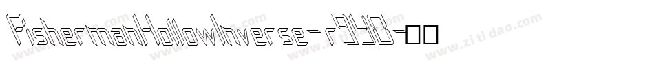 FishermanHollowInverse-r9Y8字体转换
