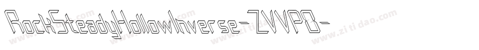 RockSteadyHollowInverse-ZVVP8字体转换