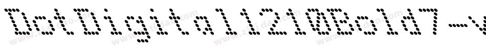 DotDigital1210Bold7-vm3n9字体转换