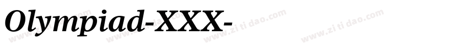 Olympiad-XXX字体转换