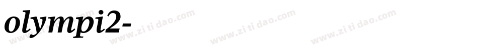 olympi2字体转换