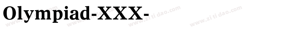 Olympiad-XXX字体转换
