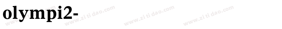 olympi2字体转换
