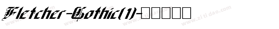 Fletcher-Gothic(1)字体转换