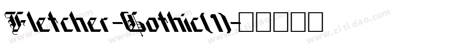 Fletcher-Gothic(1)字体转换