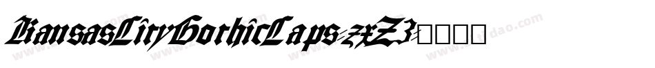 KansasCityGothicCaps-zxZ3字体转换
