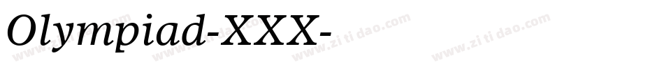 Olympiad-XXX字体转换