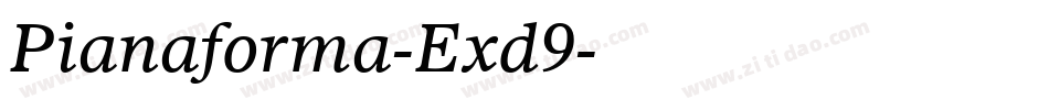 Pianaforma-Exd9字体转换