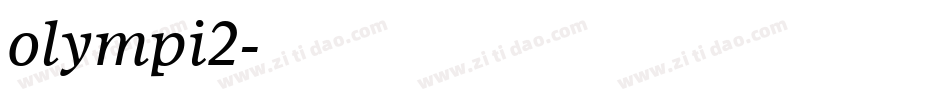 olympi2字体转换