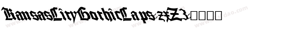 KansasCityGothicCaps-zxZ3字体转换