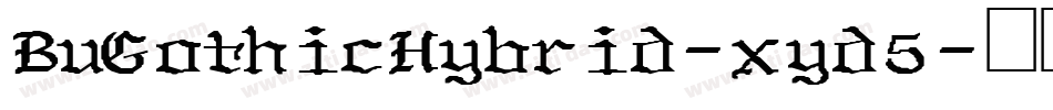 BuGothicHybrid-xyd5字体转换