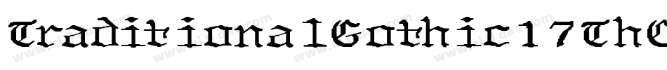 TraditionalGothic17ThC-y1z5字体转换