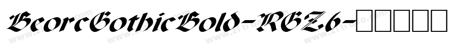 BeorcGothicBold-RGZ6字体转换