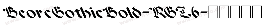 BeorcGothicBold-RGZ6字体转换