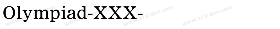 Olympiad-XXX字体转换