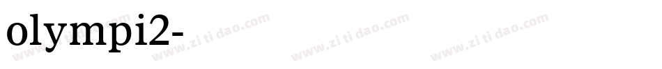 olympi2字体转换