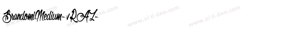 BrandomiMedium-vRAZ字体转换