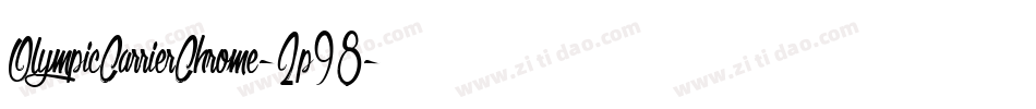 OlympicCarrierChrome-2p98字体转换