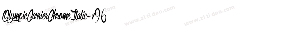 OlympicCarrierChromeItalic-v96M字体转换