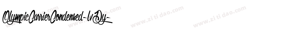 OlympicCarrierCondensed-lvDy字体转换