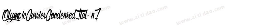 OlympicCarrierCondensedItal-n7qP字体转换