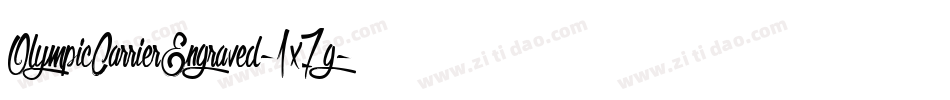 OlympicCarrierEngraved-1x7g字体转换