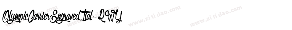 OlympicCarrierEngravedItal-RWYW字体转换
