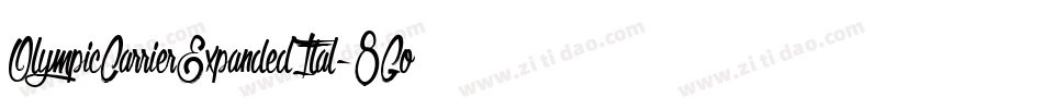 OlympicCarrierExpandedItal-8Go0字体转换
