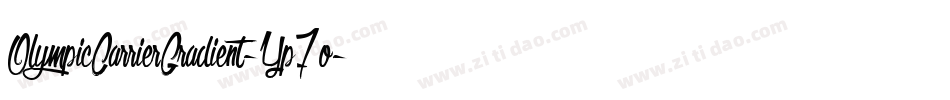OlympicCarrierGradient-Yp7o字体转换
