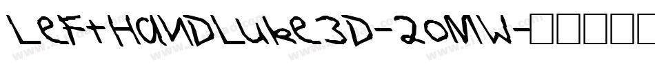 LeftHandLuke3D-2oMw字体转换