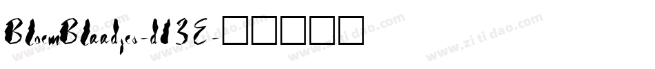 BloemBlaadjes-d13E字体转换