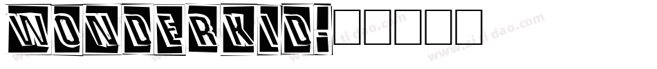WONDERKID字体转换